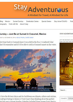 Sunset Sunday – Just Be at Sunset Cozumel, Mexico - Mexico Boutique Hotels