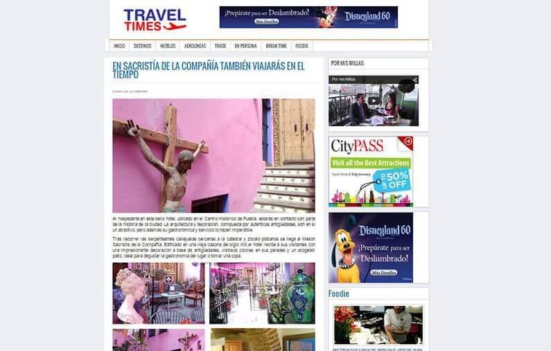 EN SACRISTÍA DE LA COMPAÑÍA TAMBIÉN VIAJARÁS EN EL TIEMPO